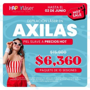 Axilas depilación láser | Hot Sale | descuentos